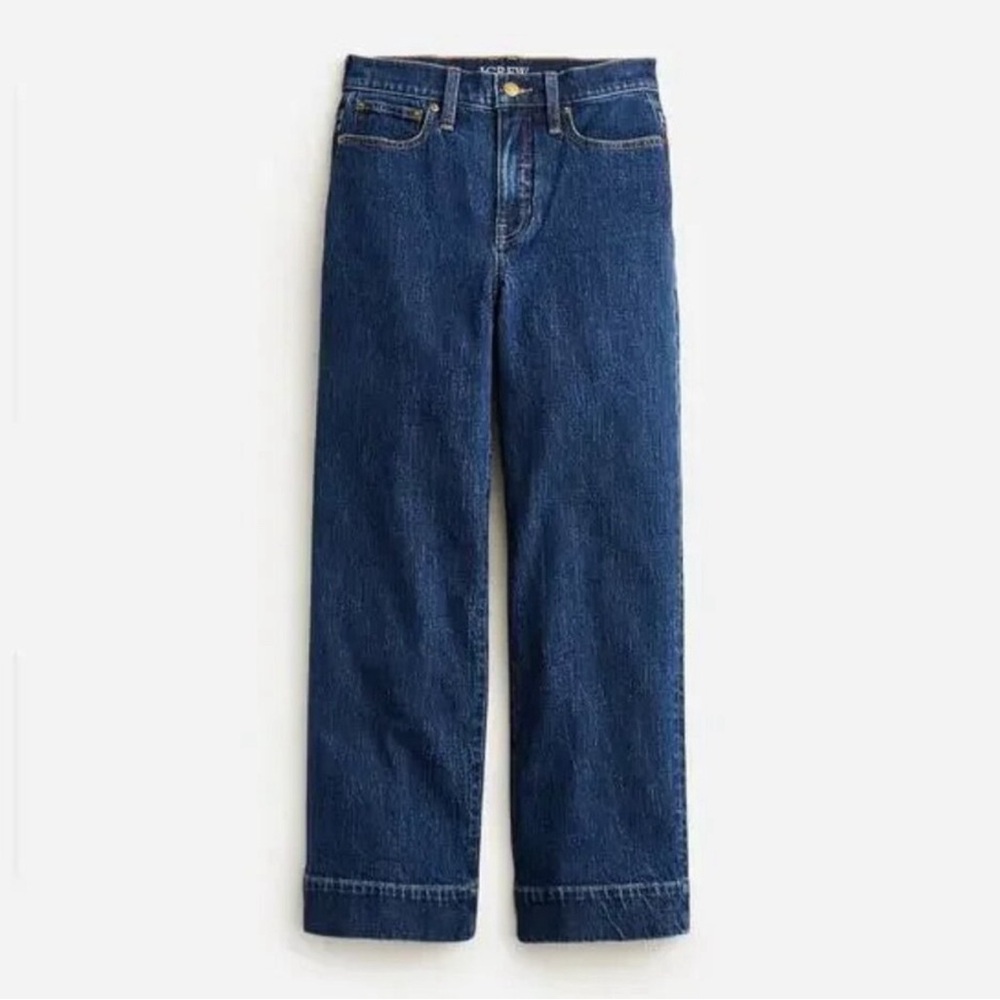 J.CREW Slim Wide-leg Jean in Brick Lane Wash Size 33